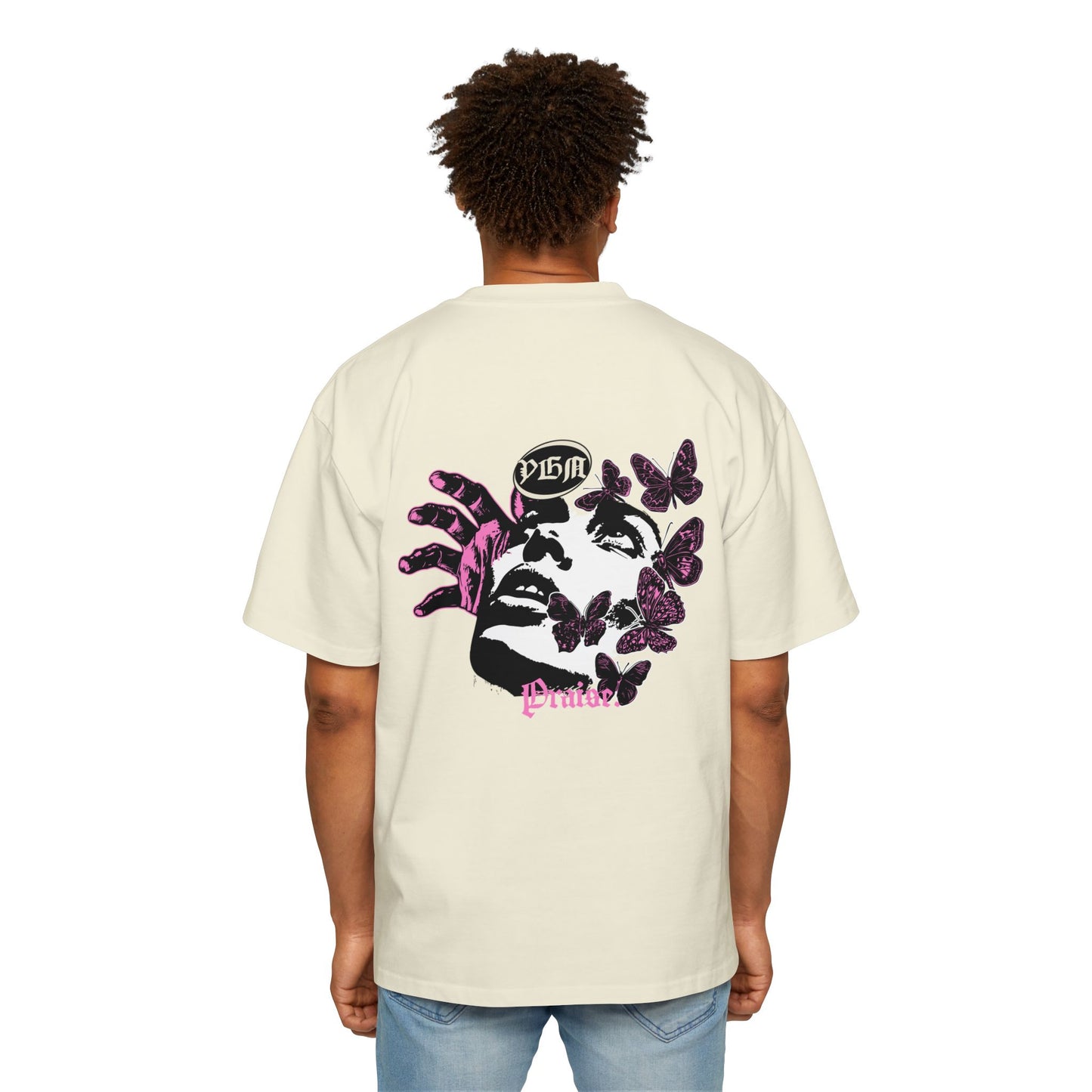 Oversized Tee _ Pink Tab