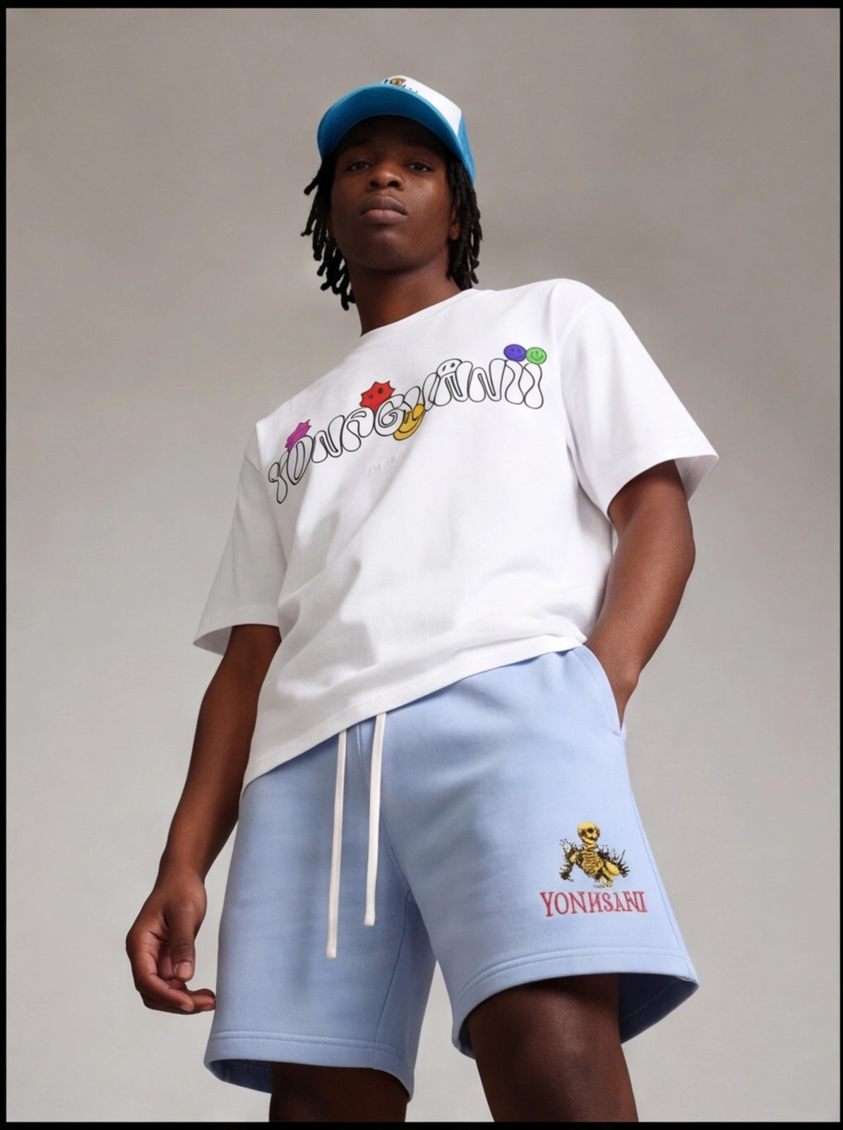 YGN Skeleton Cotton Shorts