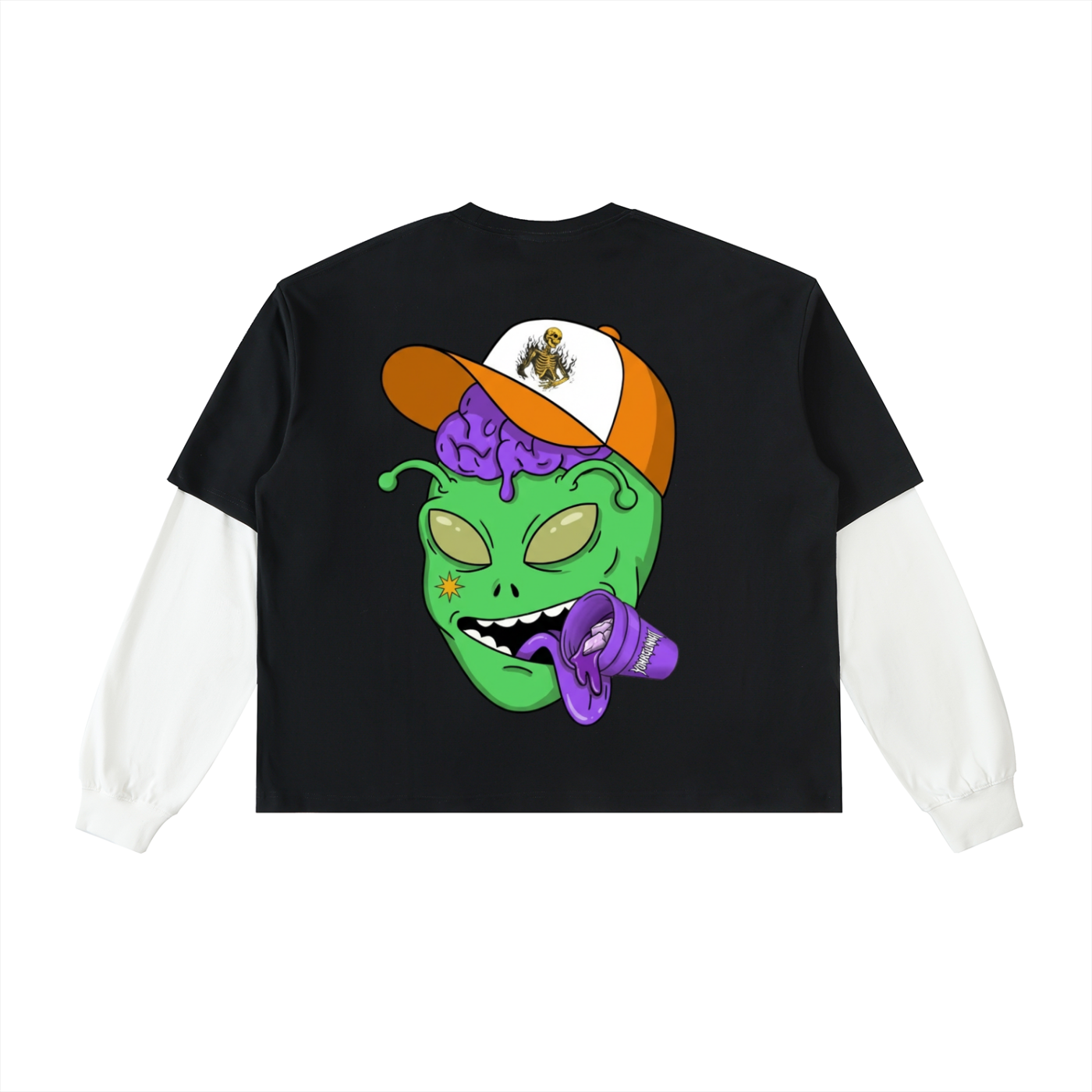 Yonagunnii “Lil Jeff” Alien Graphic Streetwear Tee