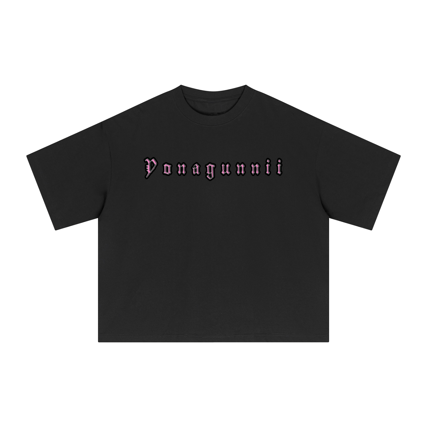 Yonagunnii Pink Tab Streetwear Graphic Tee – Premium Cotton Casual Shirt