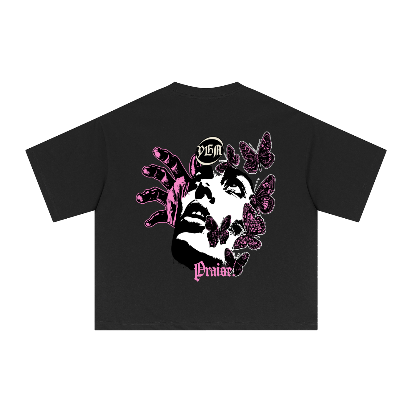 Yonagunnii Pink Tab Streetwear Graphic Tee – Premium Cotton Casual Shirt