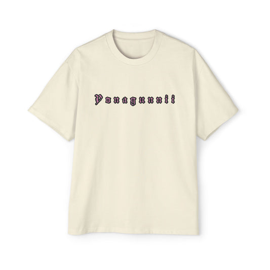 Oversized Tee _ Pink Tab