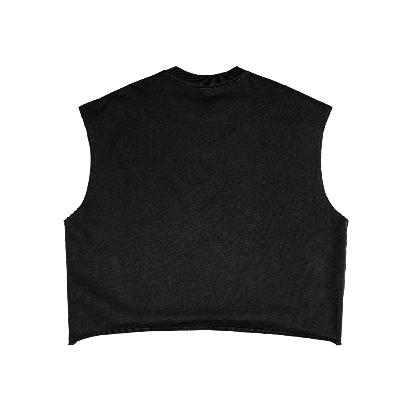 Yonagunnii french terry boxy streetwear tank top