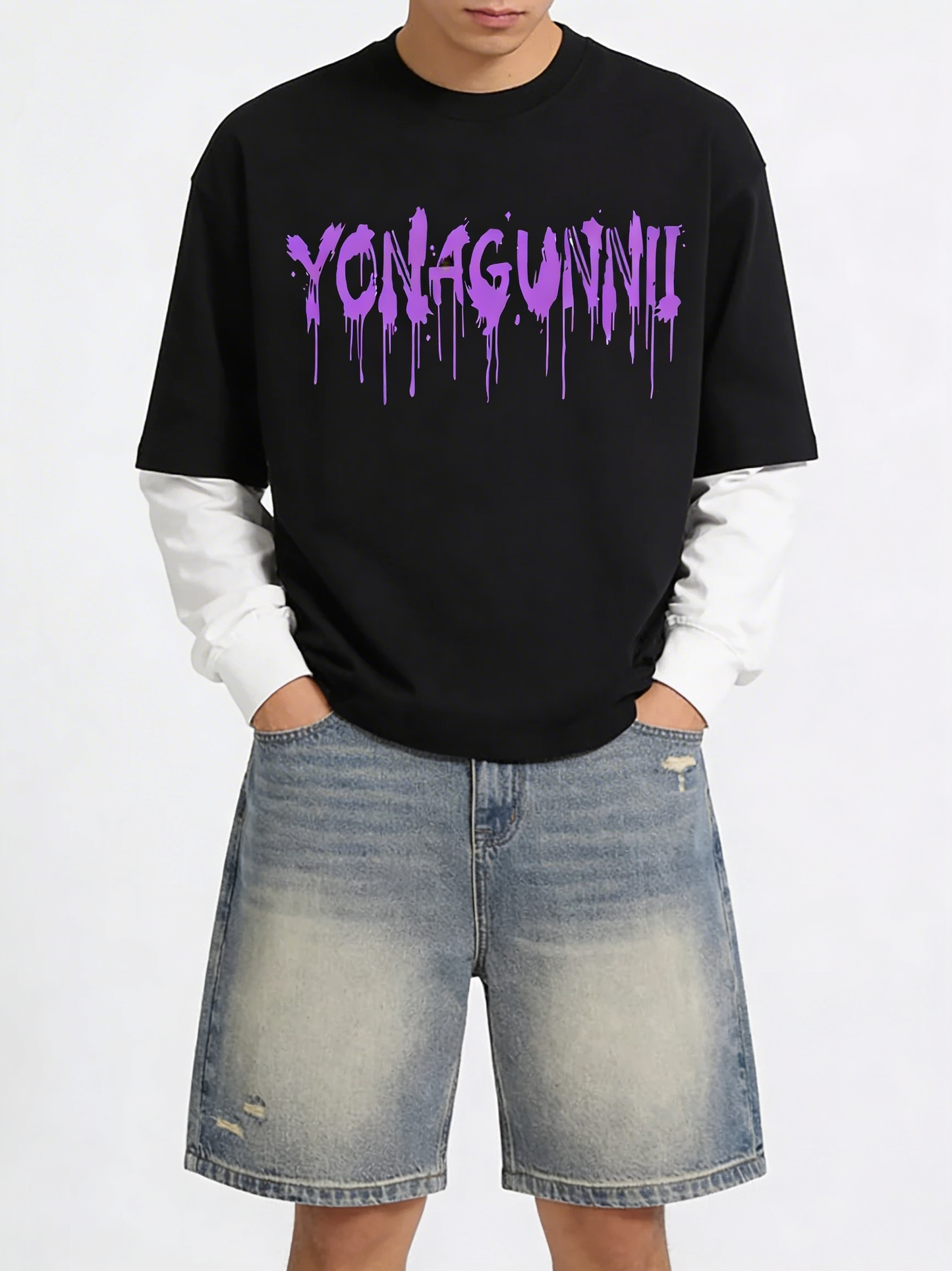 Yonagunnii “Lil Jeff” Alien Graphic Streetwear Tee